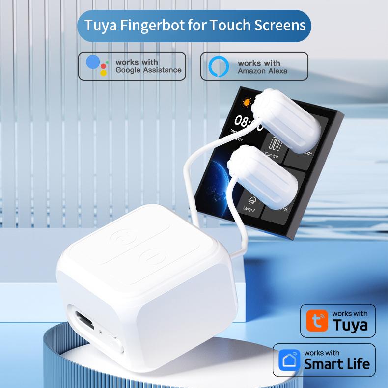 Tuya Fingerbot für Touchscreens Smart Life BLE Drahtloser Touch-Schalter-Roboter Arbeitet mit Alexa Google Home Voice Assistant