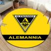 Alemannia Aachen Round Area Rug,Carpet Rug for Living Room Bedroom Sofa Playroom Decor,Non-slip Floor Mat