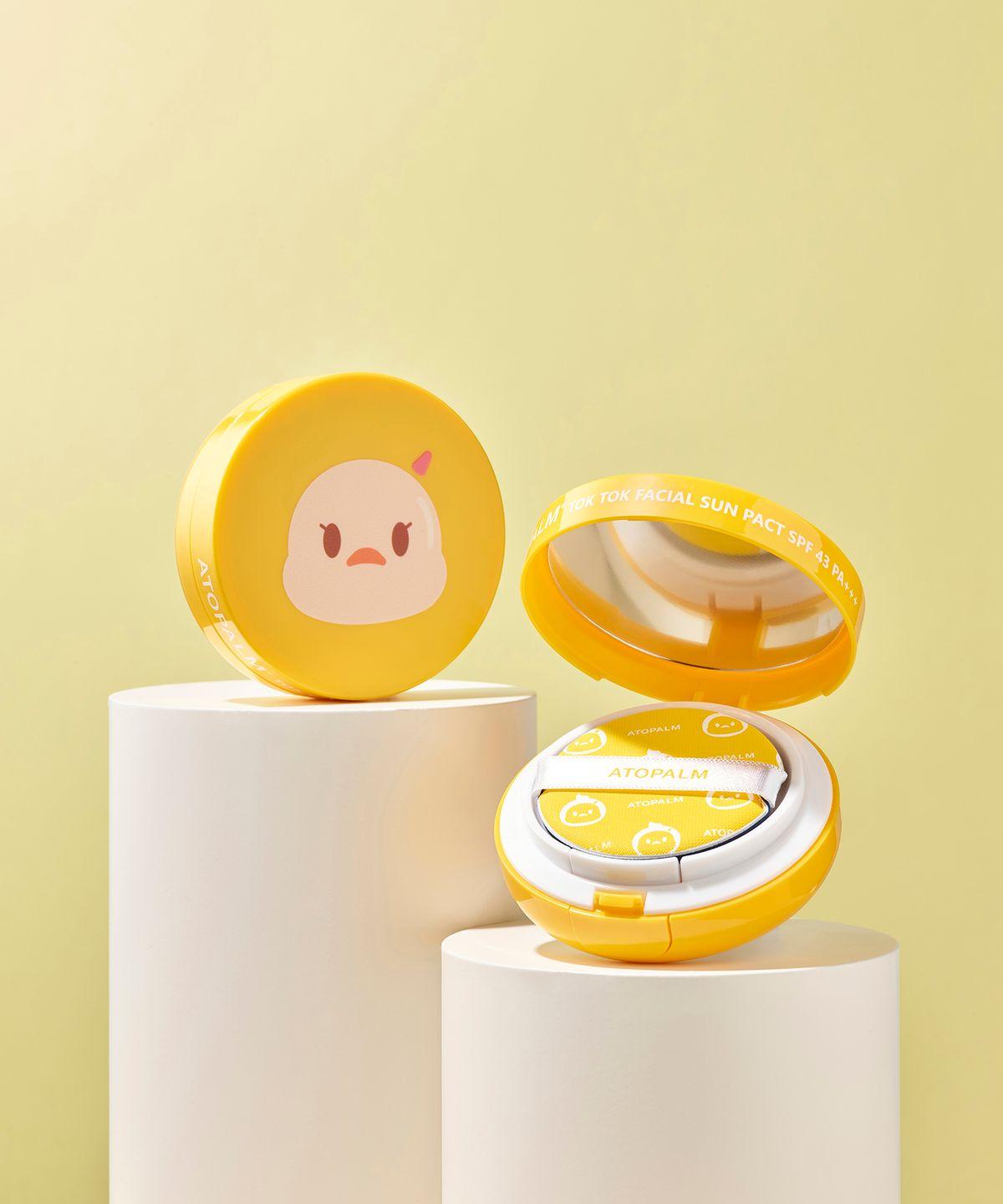 Tok Tok Facial Sun Pact SPF43 PA+++ Main Product + Refill