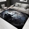 1pc 19190457430 Pattern Carpet, Area Rug For Living Room Bedroom Room Bed Chair Laundry Entryway Corridor Yard Non-slip Outdoor Camping Rug