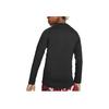 Nike Big Logo Print Crew Neck Long Sleeve T-Shirt Kids Tops Black BV4404