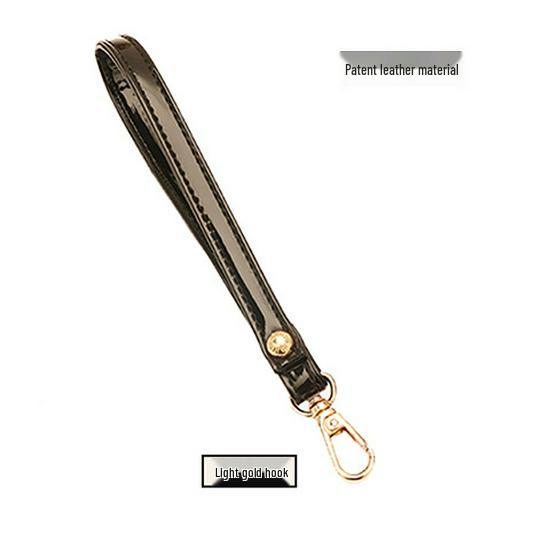 Women's Black Handheld Clutch with Strap & Accessories