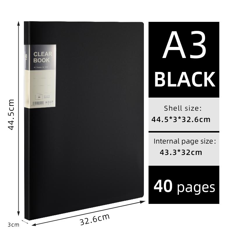 

Художественное портфолио формата А3 с боковым доступом для студентов - папка для рисования, постер, бумага для эскизов, вставные карманы, держатель для сертификата 20-60 страниц