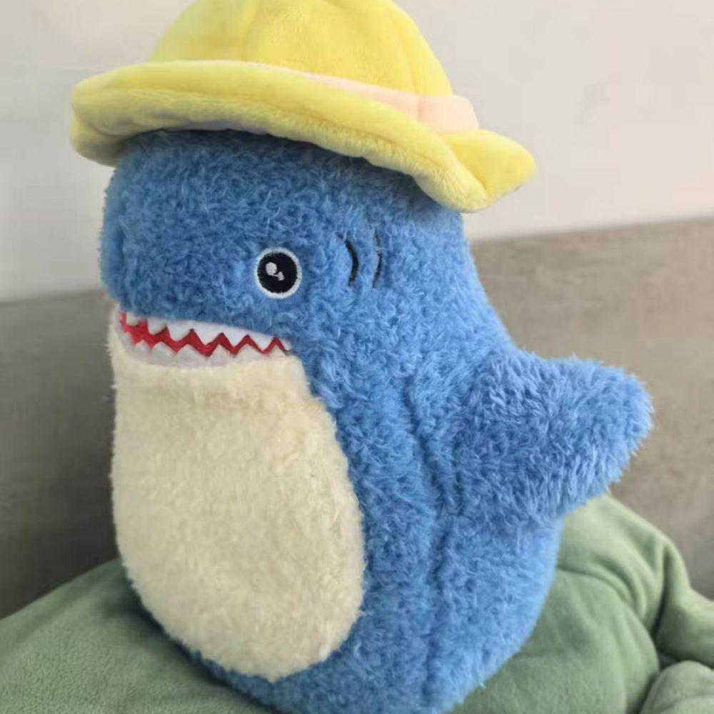 Sea Creature Shark Hat Plush Toy PP Cotton Hat Shark Stuffed Animals  Birthday Parties