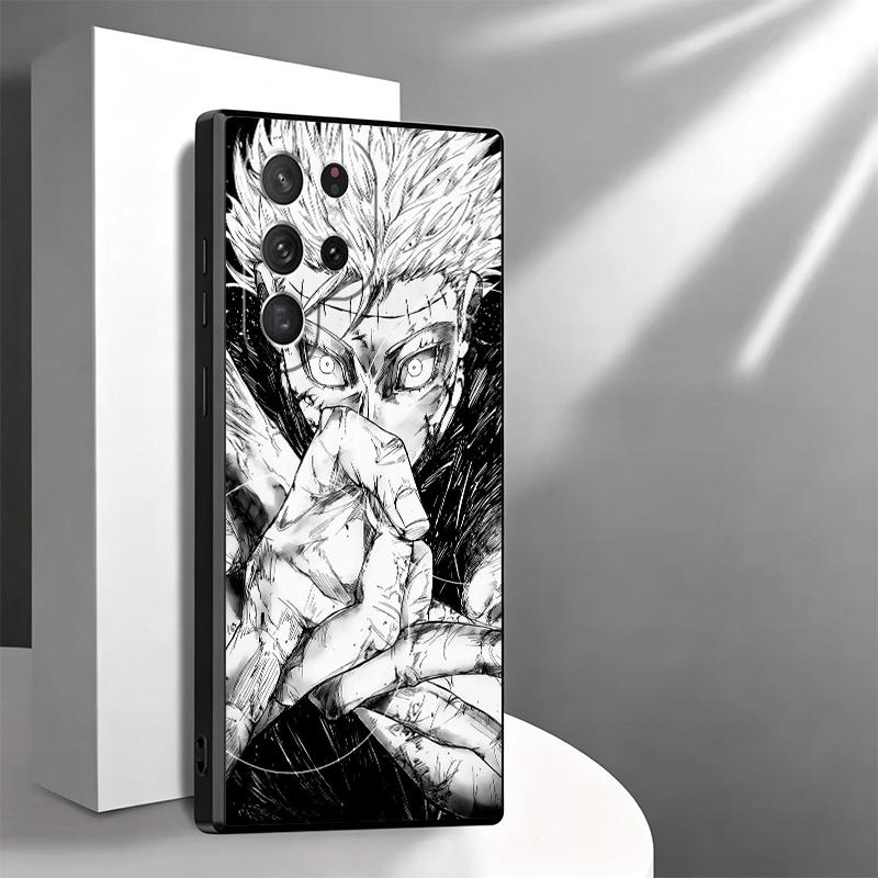 Anime Gojo Satoru JUJUSU Soft Phone Case for Samsung Galaxy S26 S25 Edge S24 Ultra S23 Plus S22 S21 FE S20 Black Cover Back Shel