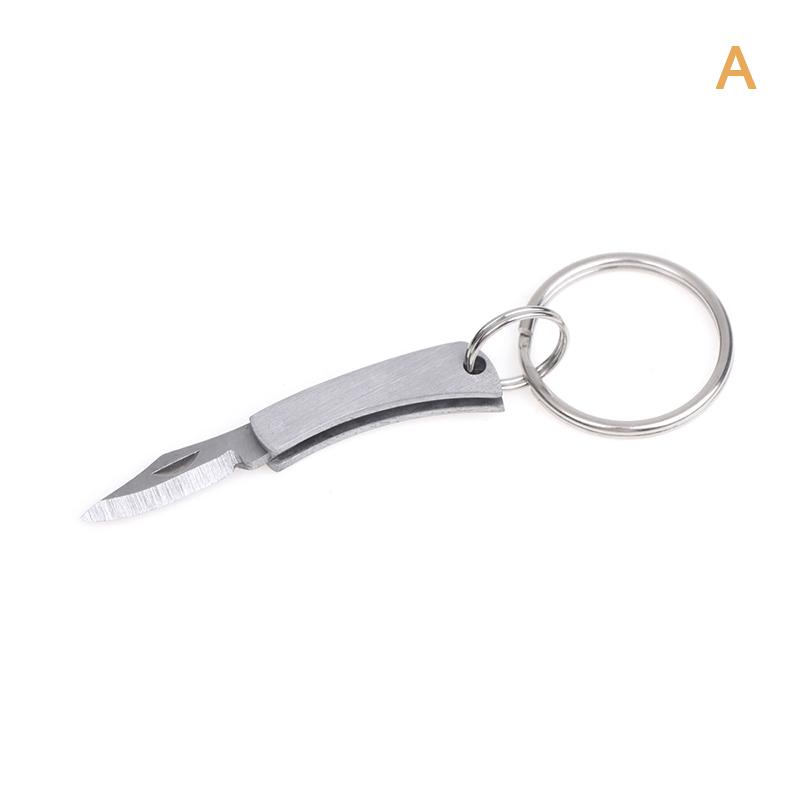 New Stainless Steel Mini Folding Knife Ultra Small Portable Pocket Knife Express Open Box Keychain EDC Small Folding Knife