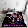 K pop Demon Hunters Blankets Warm Flannel Throw Blanket Winter Girls Boys Living Room Couch Chair Sofa Bed Funny Home Decor