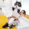 Long Husky Plush Toys Cartoon Sleeping Cushion Dolls Stuffed Soft Animal Dog Pillow for Children Girls Gifts