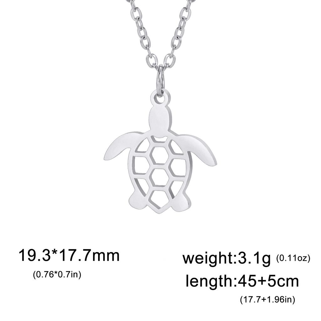 Cazador Stainless Steel Turtle Pendant Necklace for Women Gold Color Animal Choker Jewelry Birthday Gifts Wholesale 2026