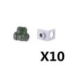 MOC Military Modern Weapon Accessories Building Blocks Character Backpacks Helmets Vests Armors Night Vision Devices Bricks Toy