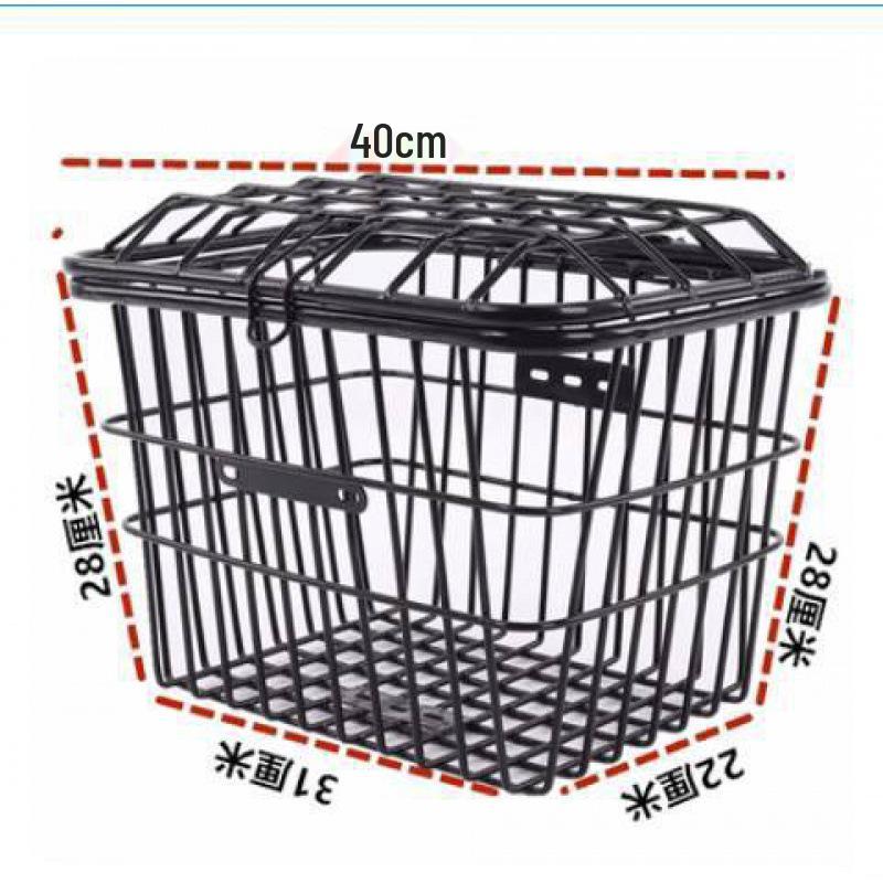 Leisure Electric Tricycle with Thickened Rear Basket and Inner Lining