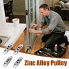 4 Pieces Sliding Window Pulley for Angle Adjustable Zinc Alloy Hardware Double Wheel Silent Roller for Kitchen Study