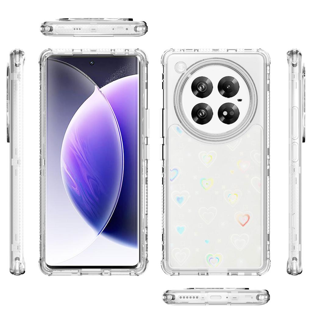 For Infinix Zero 40 4G/5G Case Clear Acrylic TPU Hybrid Phone Cover with Laser-printed Film