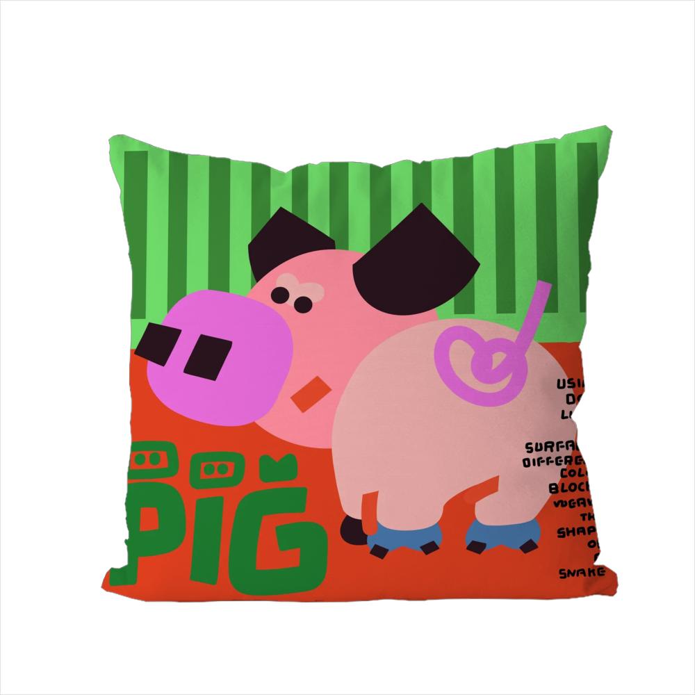 

Chinese Zodiac Print Pillow Case For Car Sofa Decorative Home Doublesided Print Plush Square Throw Pillow Cushion Cover 30x30cm