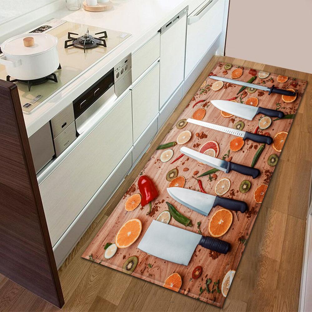 Kitchen Door Mat Bedroom Carpet Non-slip Floor Balcony Corridor Long Carpet Bedside Living Room Floor Mat