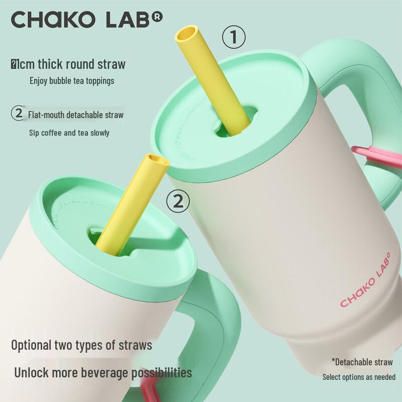 Chakolab 316 Stainless Steel Insulated Travel Tumbler with Straw