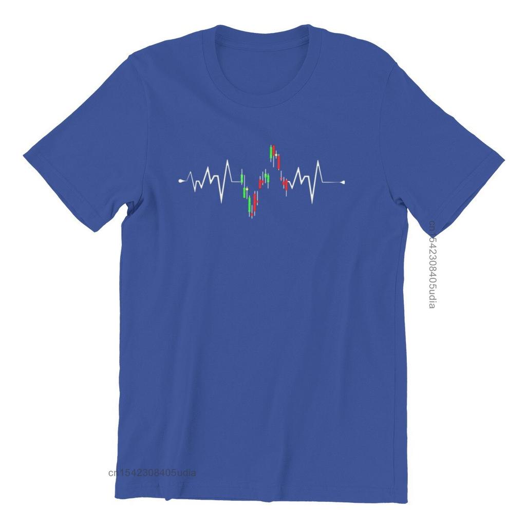Stock Ekg Investor Trader Heartbeat Stock Market Unisex Jersey T-Shirt Printing Rife Mens Top T-Shirts Custom