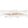 Vidaxl Bed Without Mattress, White, 200X200 Cm, Solid Pine Wood