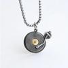 Hip Hop Vinyl Record Player Pendant Necklace, Trendy Couple Style, Personalized Versatile Sweatshirt Chain