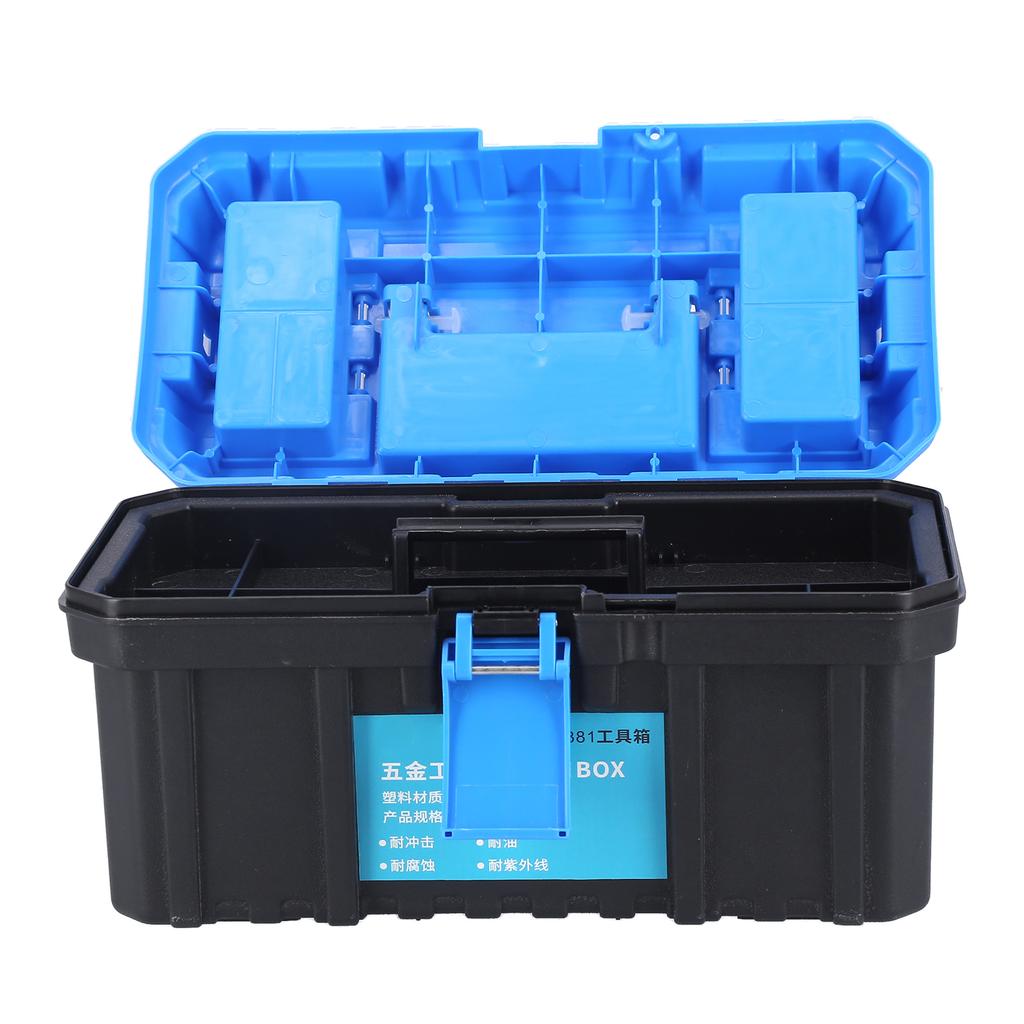 Tool Box PP Plastic Portable Hardware Parts Storage Case Double Layer Electrician Suitcase 381Small