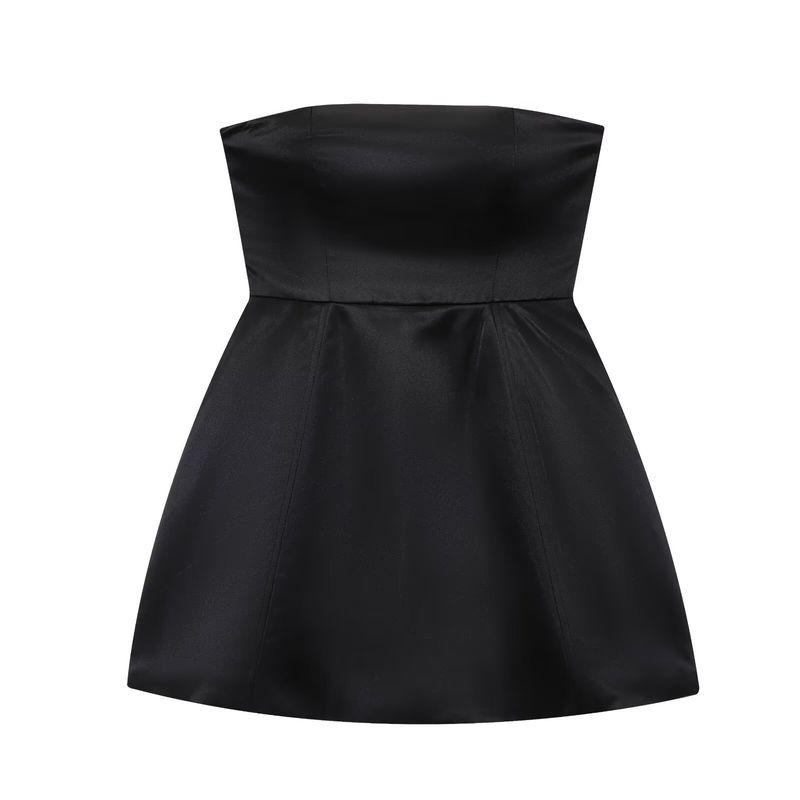 Kaslead New Women clothes Western Style Fashion Slim fit Strap Wrap-around Backless Short Dress