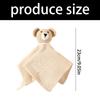 Soft Cotton Baby Comforting Blanket with Adorable Animal Crochet Design Gentle Mood Appease Toy for Infant