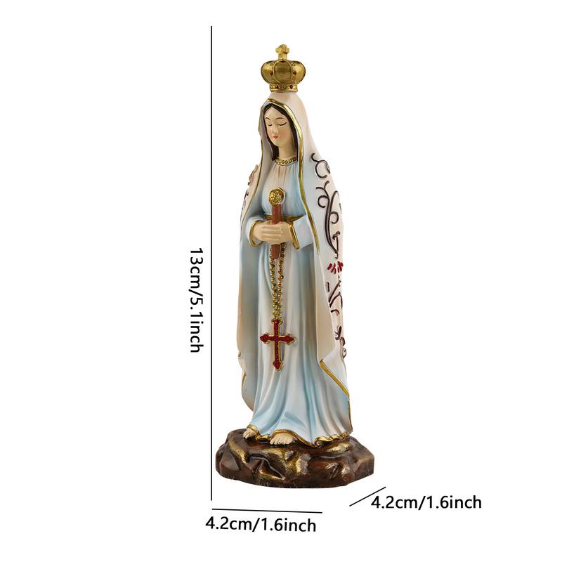 Estatua de la Virgen María al Aire Libre Estatua de la Virgen María Resina Decoración del Hogar Virgen María Bendita Figura Materna Figura del Salvador Orante Para