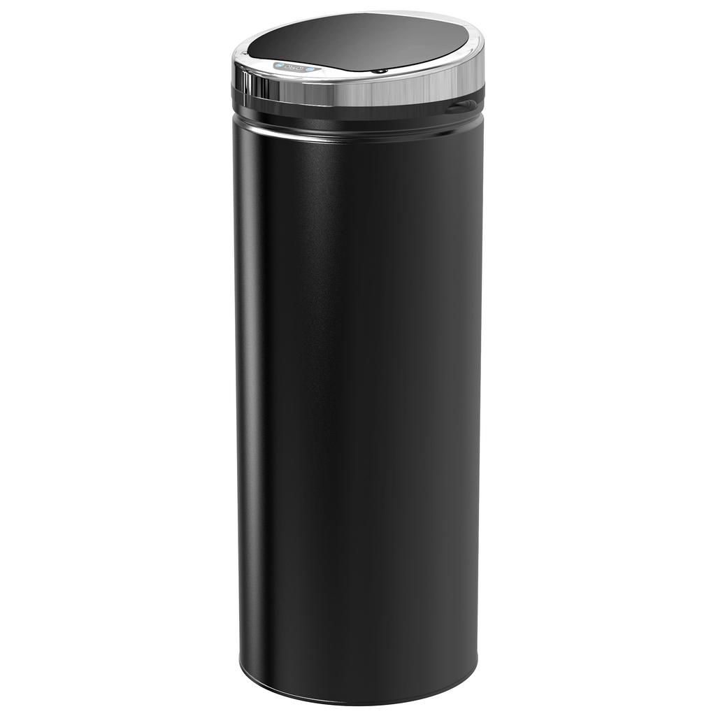 Trash Can with Motion Sensor, Stainless Steel, 30.5 Cm X 30.5 Cm X 81.5 Cm, Black