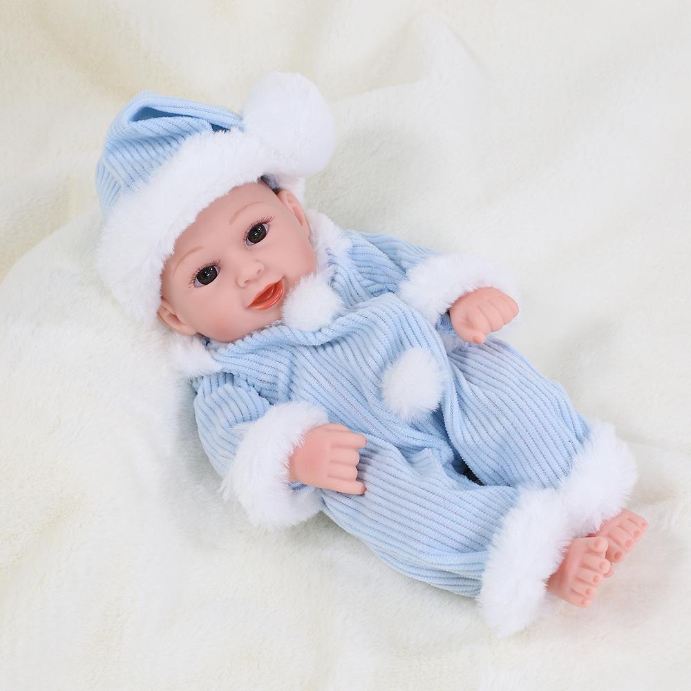 30cm Silicone Reborn Baby Doll - Soft Sleep Companion & Child Role-Playing Toy