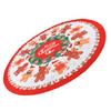 Xmas Tablecloth 60 Inch Round Polyester Anti Fading Tear Resistant Washable Holiday Table Cloth