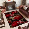 Rose Customized Name Floor Mat Suitable for Living Rooms Balcony Outdoor Decorate Room Antislip Carpet Office Home Decor Best for Christmas