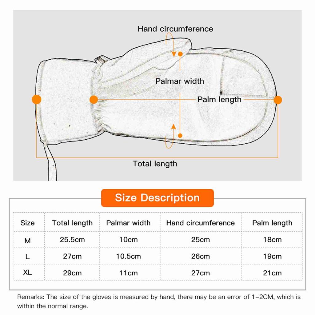 Snowboard-Fäustlinge für Damen Herren Wasserdichte Skihandschuhe Touchscreen Schneehandschuhe für Winter Snowboard Schneemobil