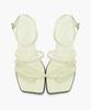 Recur Ecur Cross Detail Ankle Strap Sandals Light Green 1261