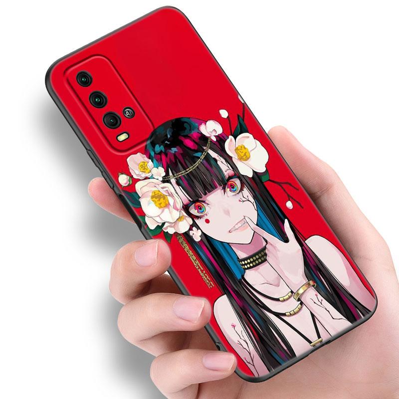 Anime-Telefonhülle im japanischen Stil für Xiaomi Redmi Note 5 6 9T K20 K40 K50 Pro 7A 8A 9A 9C 9i 10A 10C A1 S2, weiche schwarze TPU-Abdeckung