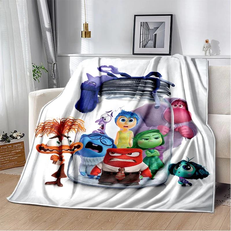 New Cartoon Gift Inside Out Joy Sad Soft Blanket,Soft Throw Blanket for Home Bedroom Bed Sofa Picnic Travel Cover Child