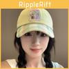 Spring Summer Trendy Cotton Embroidered Baseball Hat With Sunshade For Casual Outings