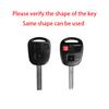 Zinc Alloy Key Case Cover Shell Fob Holder For Toyota FJ Cruiser Land 2008-2014 Yaris Echo For Lexus ES GS LS IS RX SC LX RX400h