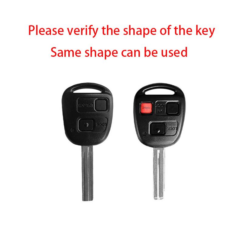 Zinc Alloy Key Case Cover Shell Fob Holder For Toyota FJ Cruiser Land 2008-2014 Yaris Echo For Lexus ES GS LS IS RX SC LX RX400h