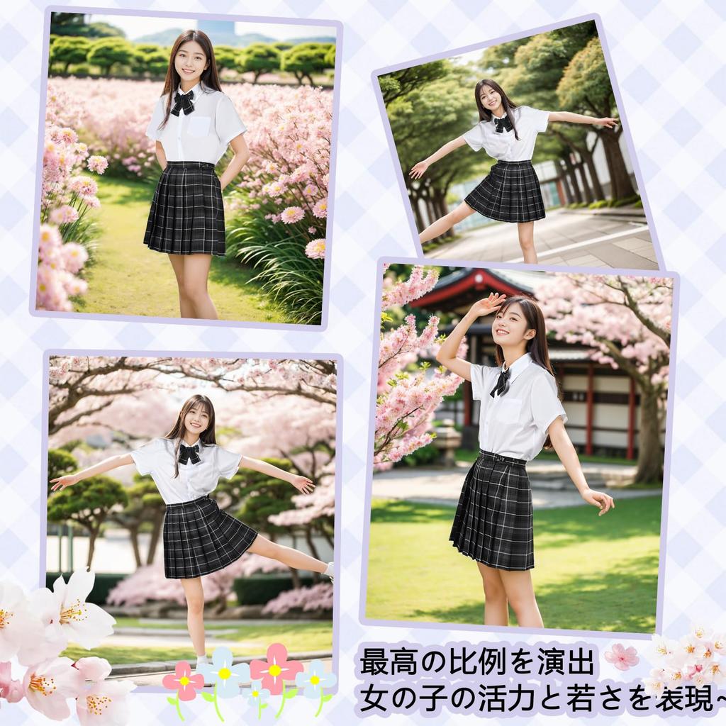 Moerstar Sailor Uniform Perfect for Schoolgirl and Including Short Long and Perfect for Amusement Entrance School and Cultural Festivals Short Sleeve
