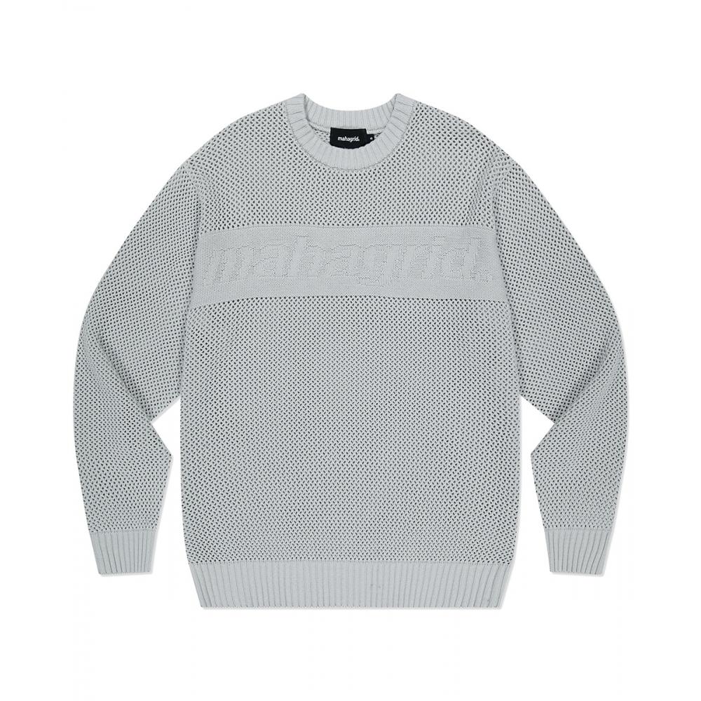 

MAHAGRID BASIC LOGO MESH KNIT GREYMG2DSMK600A