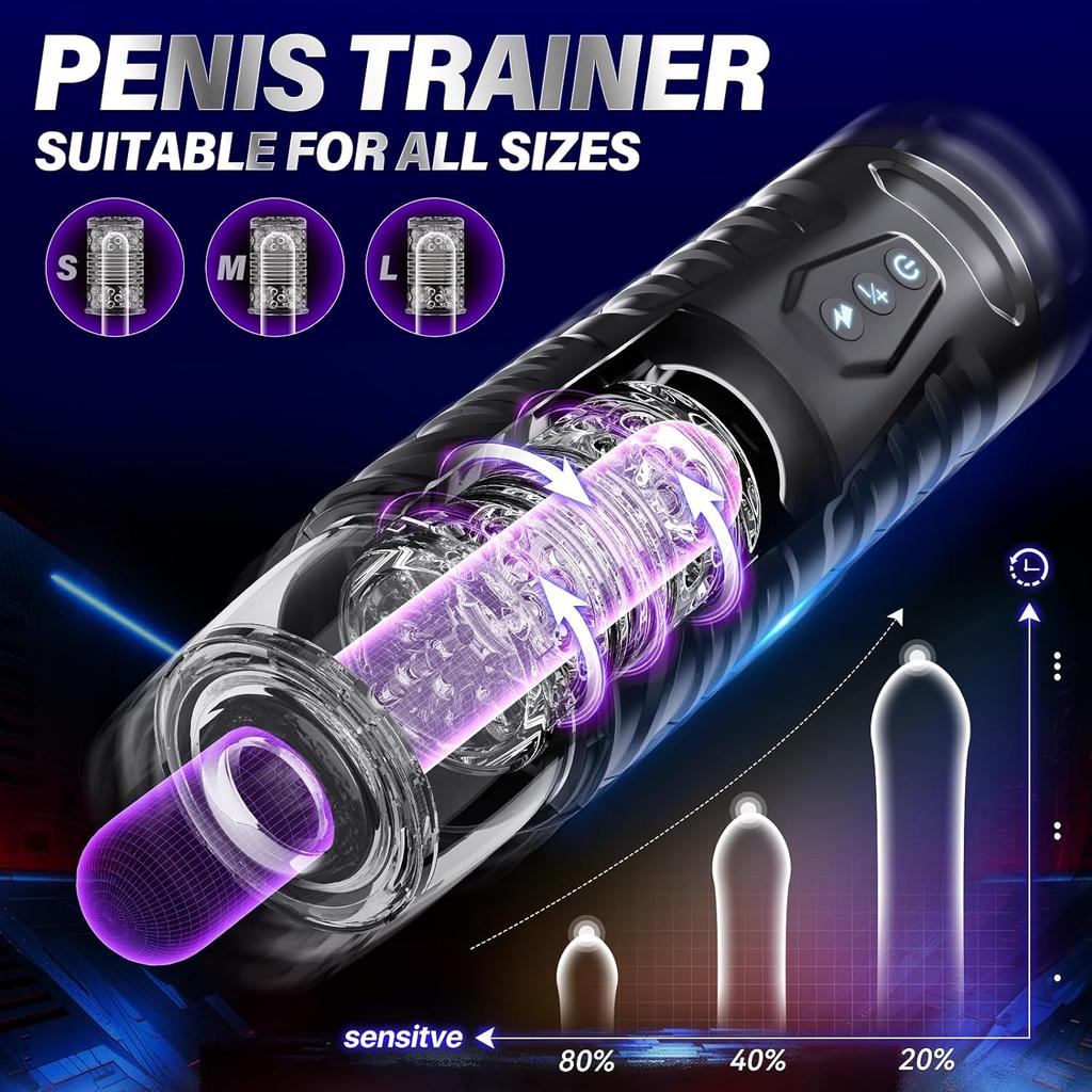 Electric Sucking Vibration Male Masturbator Fariykiss Multi-Frequency Adjustable Massager Penis Lowering Sensitivity Adult Toys