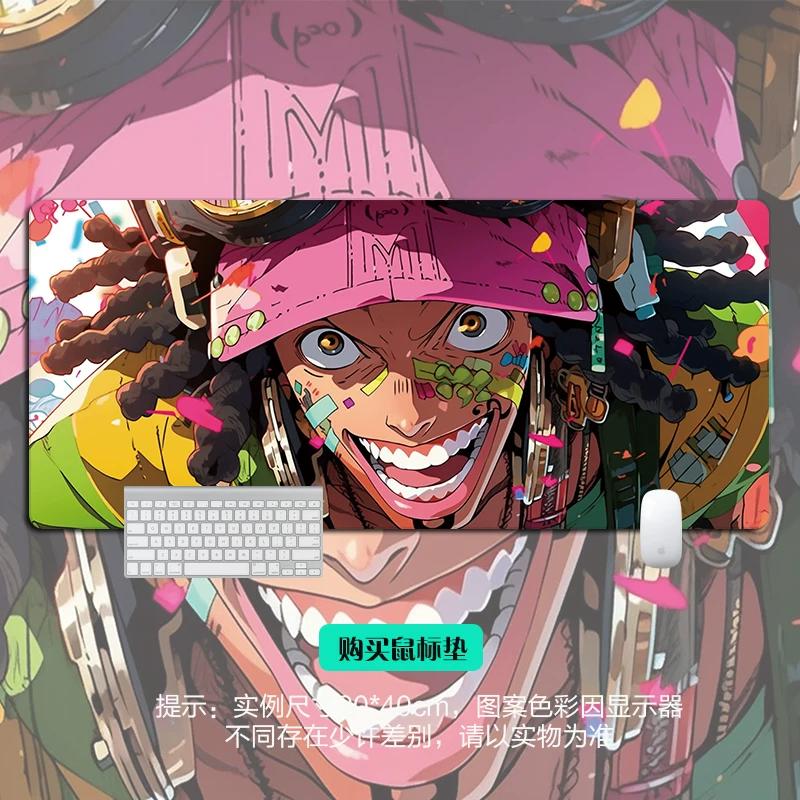 Shounen Anime ONE PIECE Leather Mouse Pad Oversized Anime E-sports Game Table Mat Notebook Keyboard Non-slip Waterproof Mouse Pad Office Desktop Pad