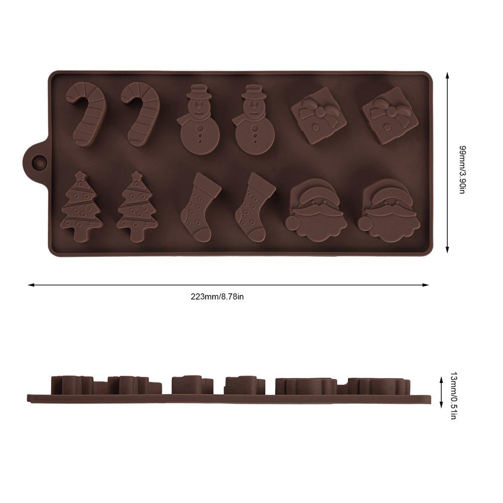 2 PCS Ungfu Mall 12 Grid 6 Patterns Christmas Chocolate Cake Jelly Ice Silicone Fondant DIY Mould Baking 2 PCS Ungfu Mall 12 Grid 6 Patterns Christmas Chocolate Cake Jelly Ice Silicone Fondant DIY Mould Baking