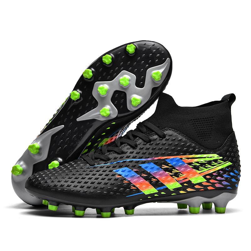 High-top breathable football wear-resistant and non-slip lawn football shoes