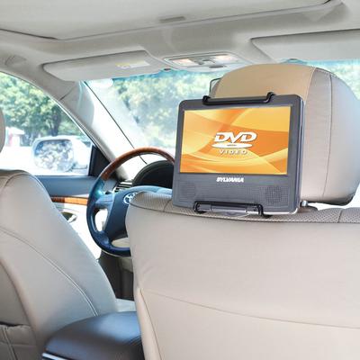 Car Back Seat Headrest Car Stand Is Designed Exclusively for 7-10" Portable Rotatable DVD Player - Yellowish Cream