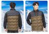 Unisex Color-Block Down Vest: Lightweight, Warm, Windproof Winter Jacket with Stand Collar