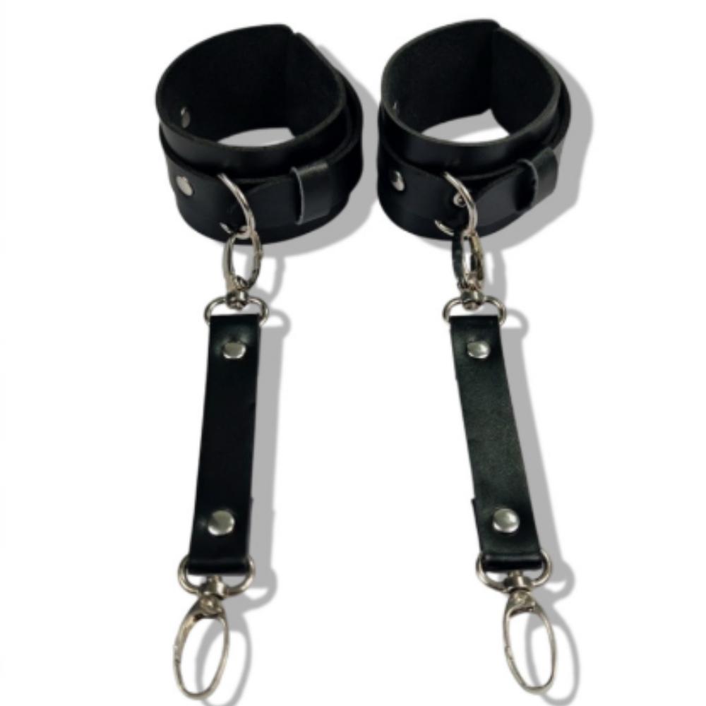 Decopunk Adjustable PU Leather Wrist Ankle Handcuffs Fashion Sex Cuff Belt - Adjustable Restraint for Parties And Games