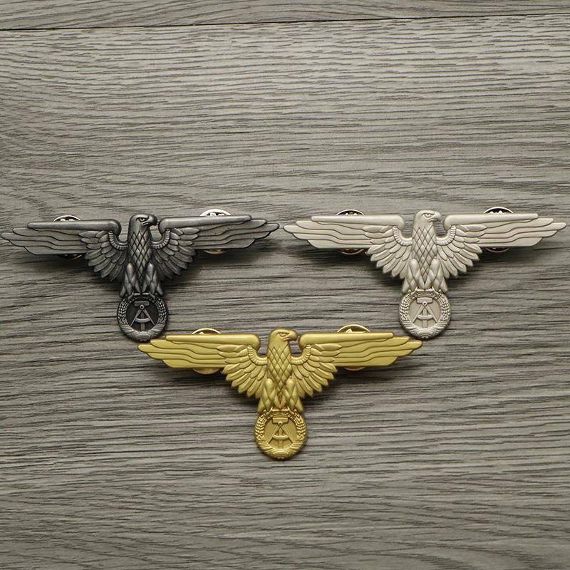 East German Democratic Republic of Germany Eagle Emblem Brooch WWII Military Accessory