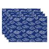 Chinese Blue White Cloud Table Mats Zen Style Cloud Motif Inspired Placemats Waterproof Heat Resistant Dining Decor for Kitchen