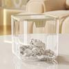 1Pcs Bedroom Desk Storage Box Transparent Trash Garbage Can New Desktop Bin